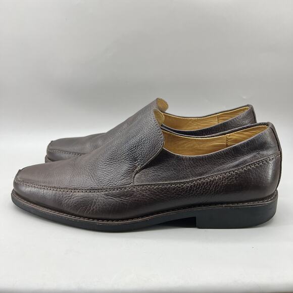 Martin Dingman Slip On Loafers Men Size 12 M Brown Leather Comfort Low Top Shoes main image 9